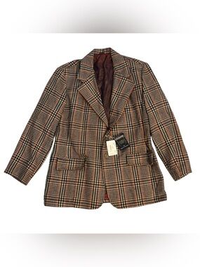 Vintage Vanderbilt Mens 46 Houndstooth Blazer NOS 70s